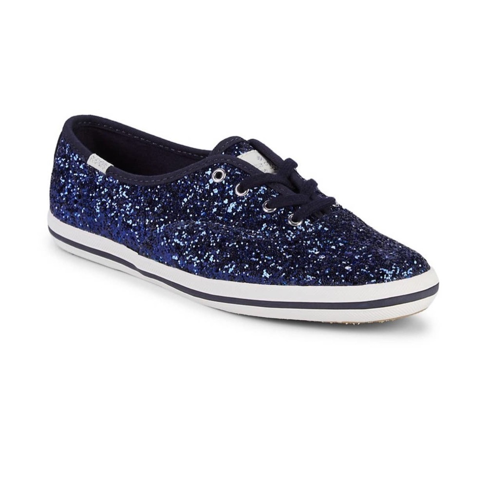 Kate Spade Keds Blue Glitter Sneaker